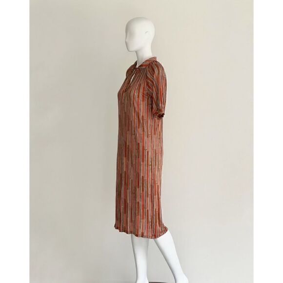 Vintage 70’s Missoni Silk Signature Front Strap Dress Size S / excellent - Picture 3 of 8